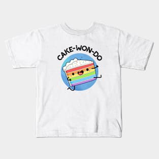 Cake-won-do Cute Taekwondo Cake Pun Kids T-Shirt